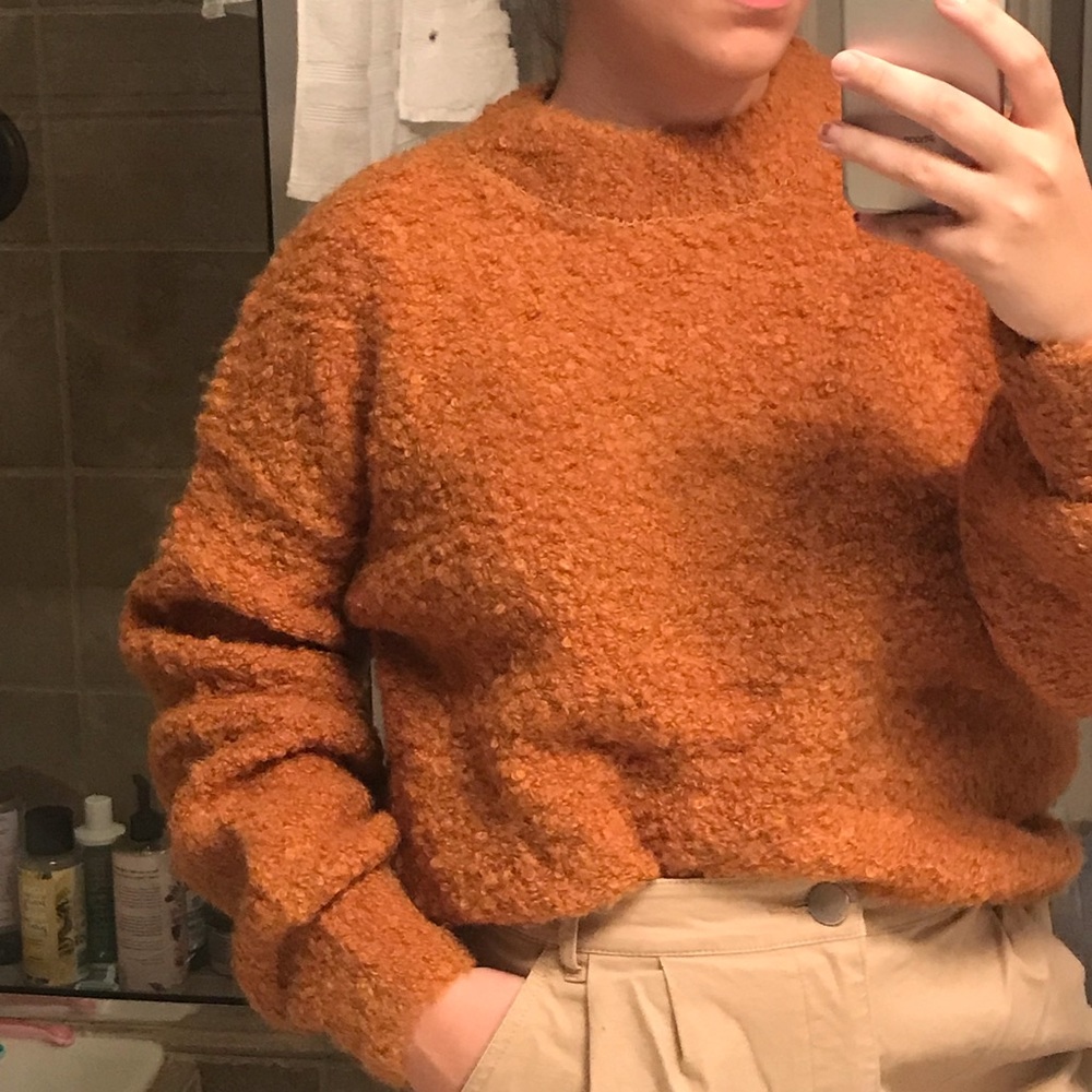 Frank & Oak Orange Sweater